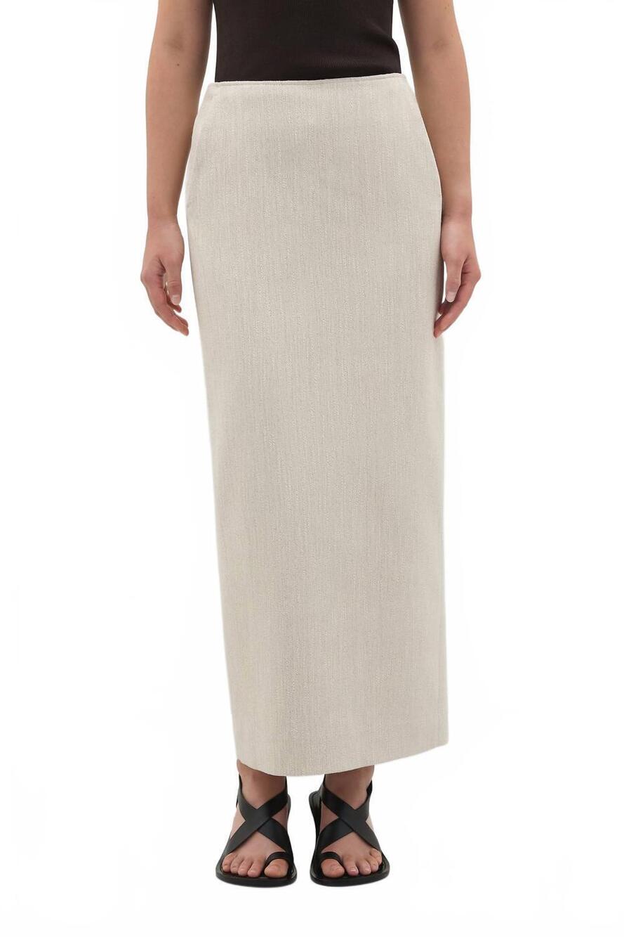 NEW A.EMERY innes classic pencil silhouette skirt in bone